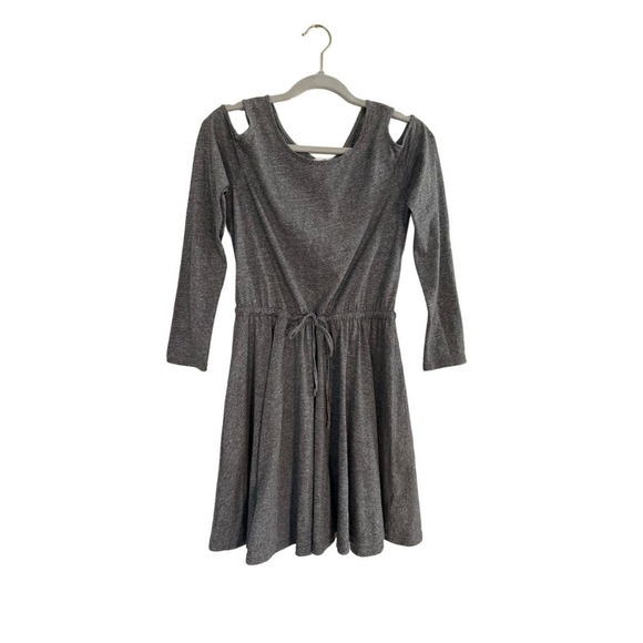 NWT Anthropologie Lili's Closet Cold Shoulder Jersey Drawstring Dress Size Small - Picture 2 of 6